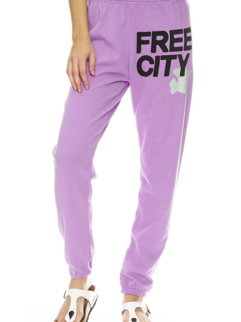 freecity Lavender-Pink Logo Sweatpants